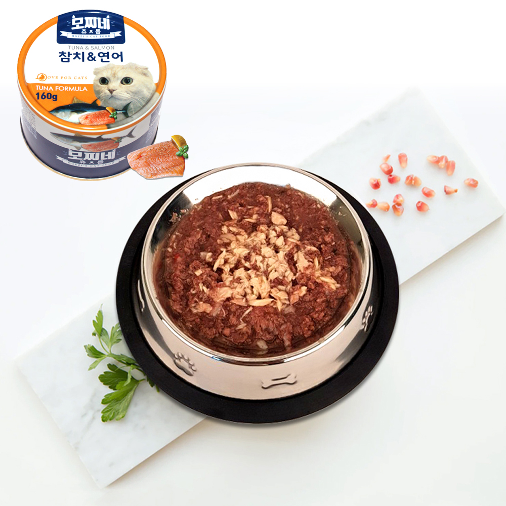 모찌네 국산 사조생산 고양이캔 츄릅 참치+닭가슴살, 160g, 24개 이미지 3