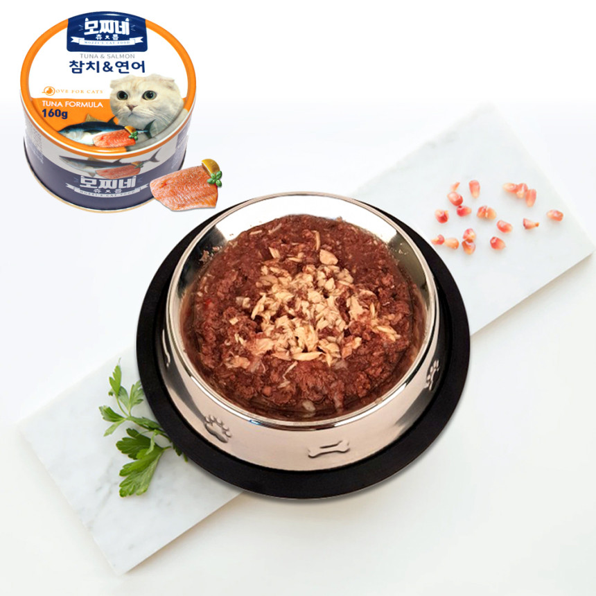 모찌네 국산 사조생산 고양이캔 츄릅 참치+닭가슴살, 160g, 24개 사진 4