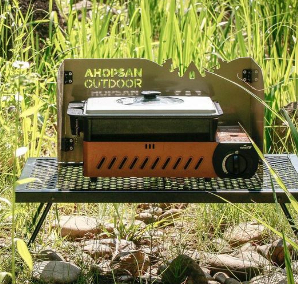 아홉산캠핑 캠핑버너 구이바다바람막이 윈드스크린 M사이즈