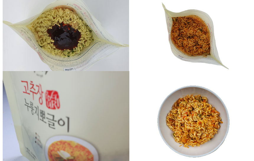 (3+3) 누룽지 즉석 뽀글이 군대 PX 캠핑 봉지라면 탕비실 간식 100g 이미지 7