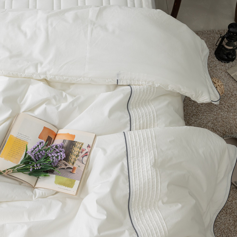 리사 신혼 부부 핀탁 호텔식 차렵 이불 침구 세트 구매 가능 사계절 봄가을