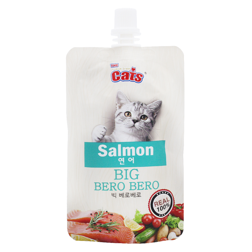 더캣츠 빅베로베로 고양이파우치 고양이츄르 짜먹는간식 참치, 85g, 10개 - 상세 이미지 4