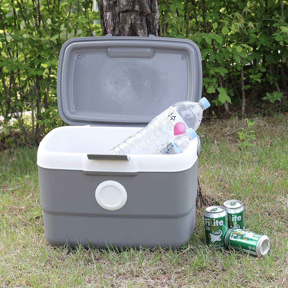 캠핑 차량용 차박 쿨러백 런치백 보온 보냉 낚시 도트 아이스박스 25L