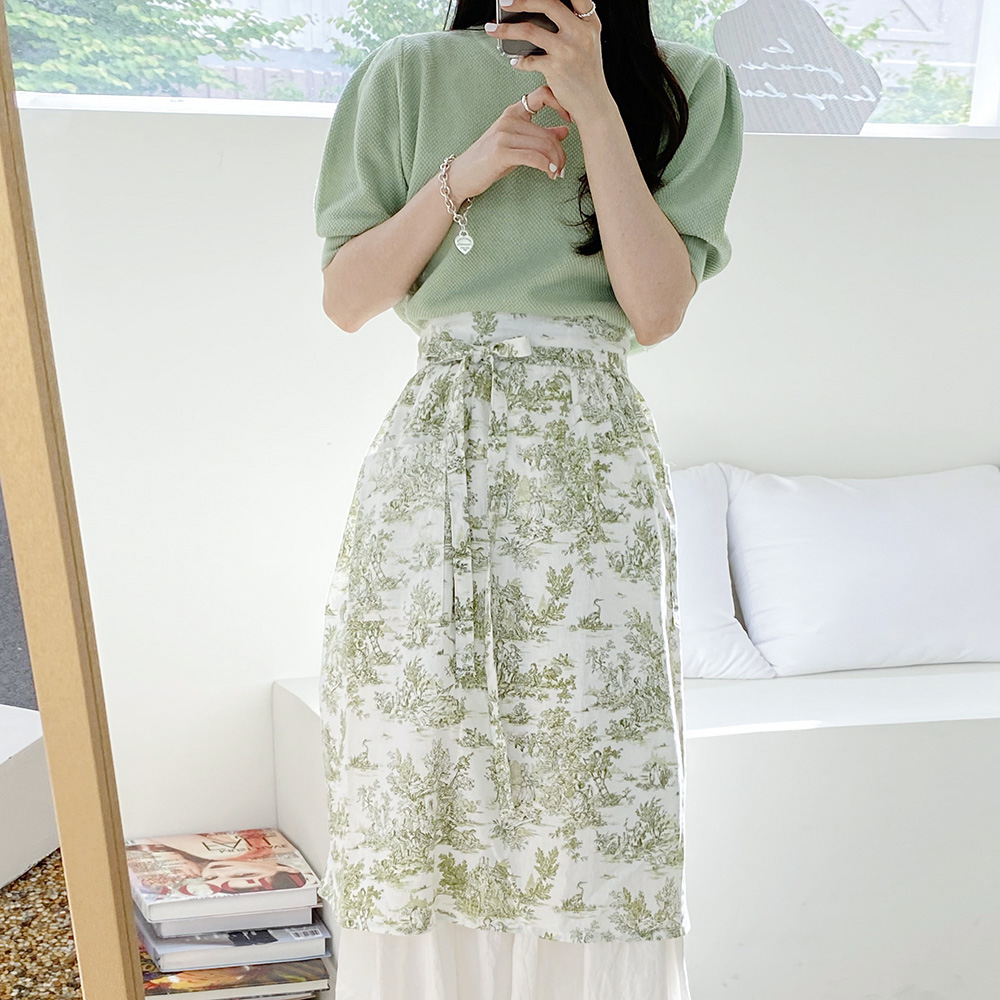 한스데이 하프 에이프런 어린이집 유치원교사 플로리스트 예쁜 허리 앞치마 하프 가드닝핑크