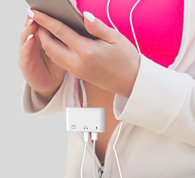 아이폰 USB OTG 이어폰 충전 변환 젠더 017 이미지 6