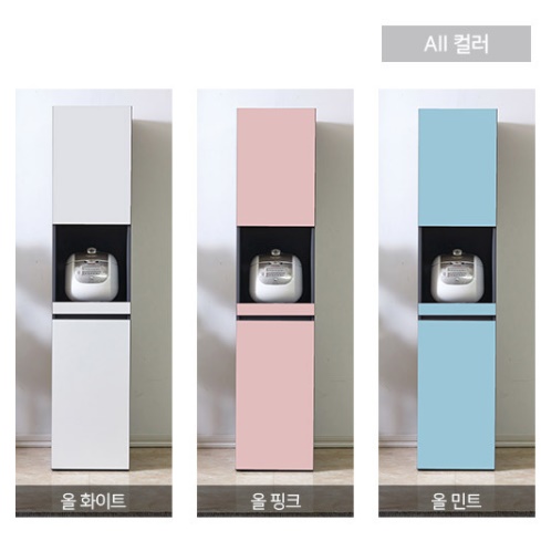 홈카페 장 홈까페장 김치 냉장고 자리 냉장고형 키높이 수납장 주방 보조수납장 - 상세 이미지 4