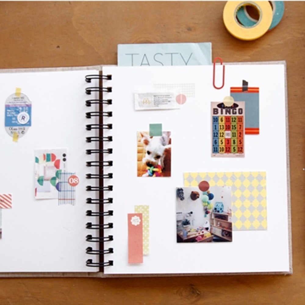 스크랩북 여행 신문 스크랩 커플 셀프 포토북 레시피 자료수집 바인더 앨범 - 상세 이미지 4