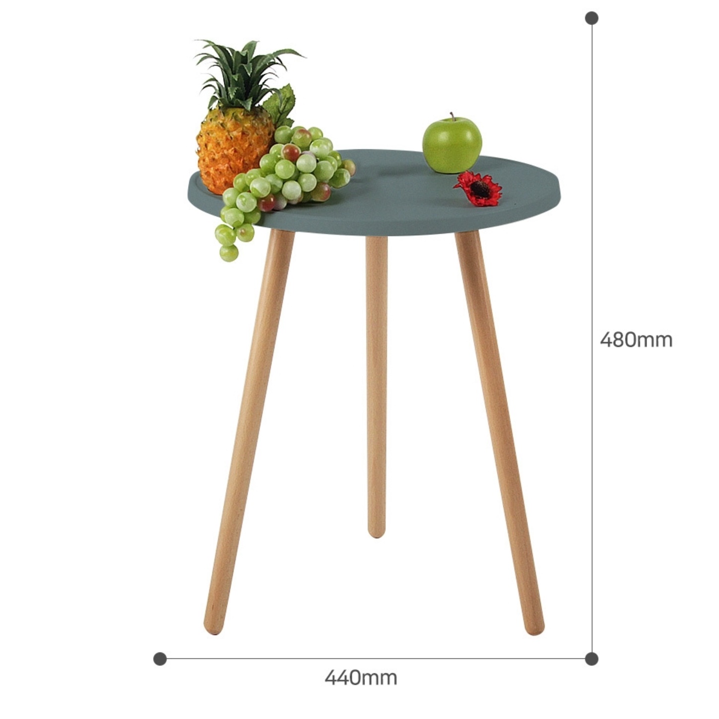 작은테이블 거실용탁자 원형 미니티테이블 엔틱 높은 쇼파 테이블 원룸 원목 우드 나무