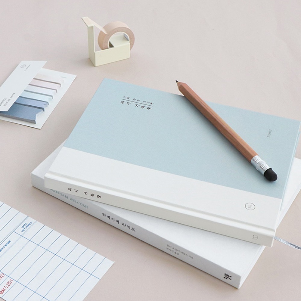 양장 독서기록장 독서 리뷰 문장 필사 노트 독서록 독서일기