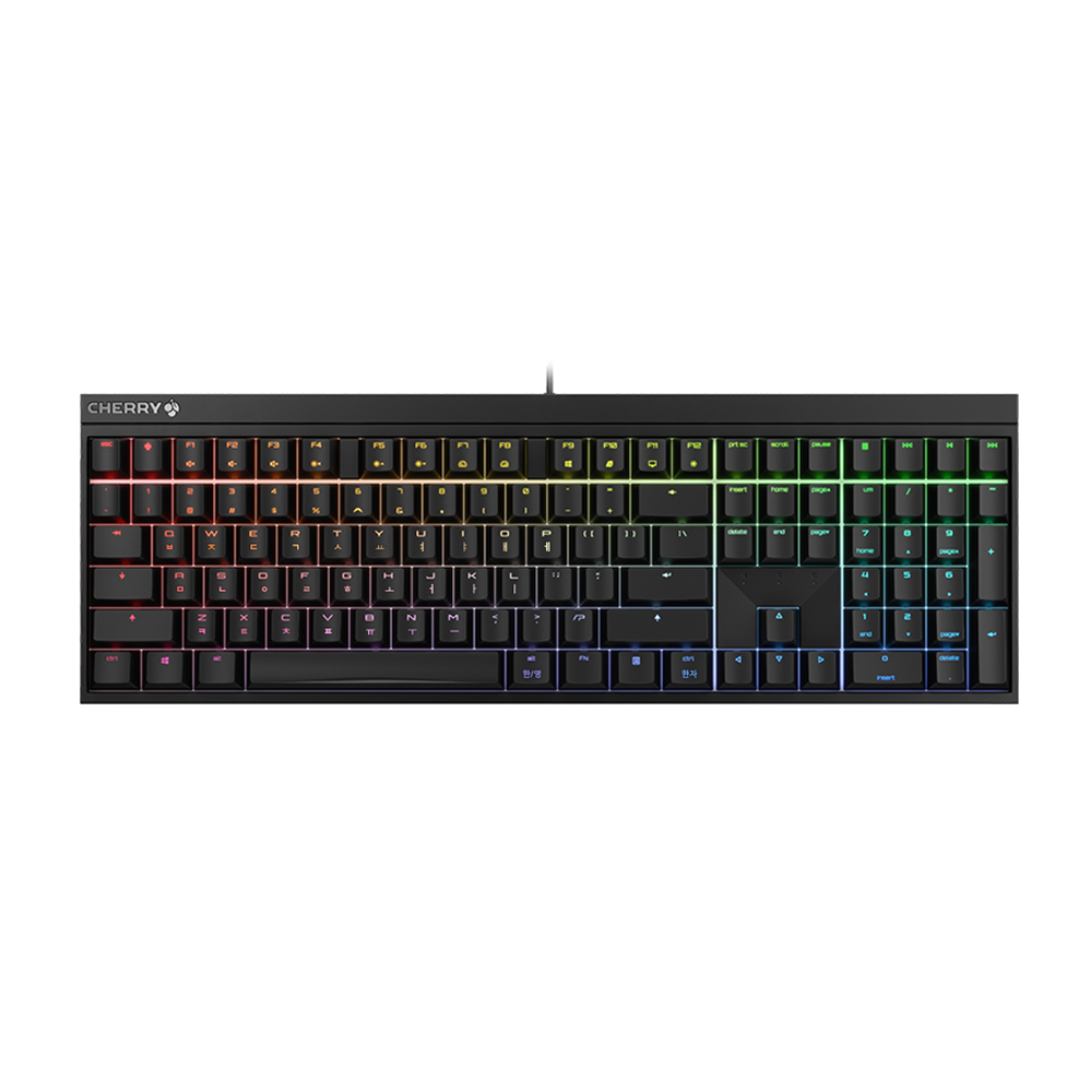 체리 MX 2.0S RGB 기계식 키보드 사무용 풀배열 블랙, 청축 - 상세 이미지 2