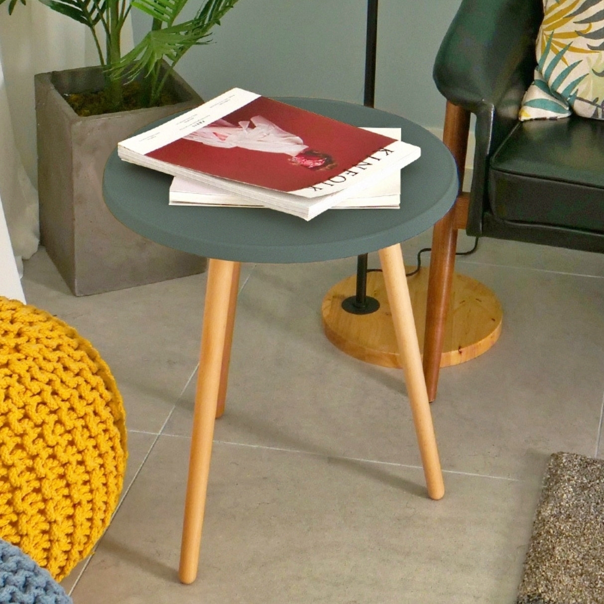 작은테이블 거실용탁자 원형 미니티테이블 엔틱 높은 쇼파 테이블 원룸 원목 우드 나무