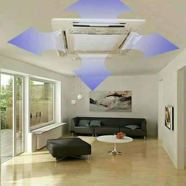 천장형 에어컨 바람막이 천장 에어컨 에어 가드 4way