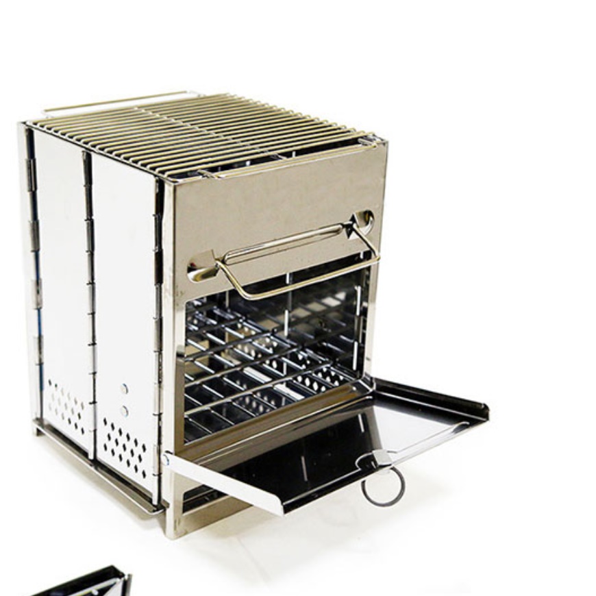 캠핑 미니 난로 스텐 접이식 백패킹 캠핑용 화목난로