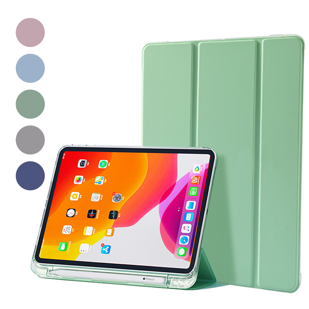 모란카노 아이패드 7세대 8세대 10.2 애플펜슬 수납 반투명 케이스 라벤더 - 상세 이미지 2