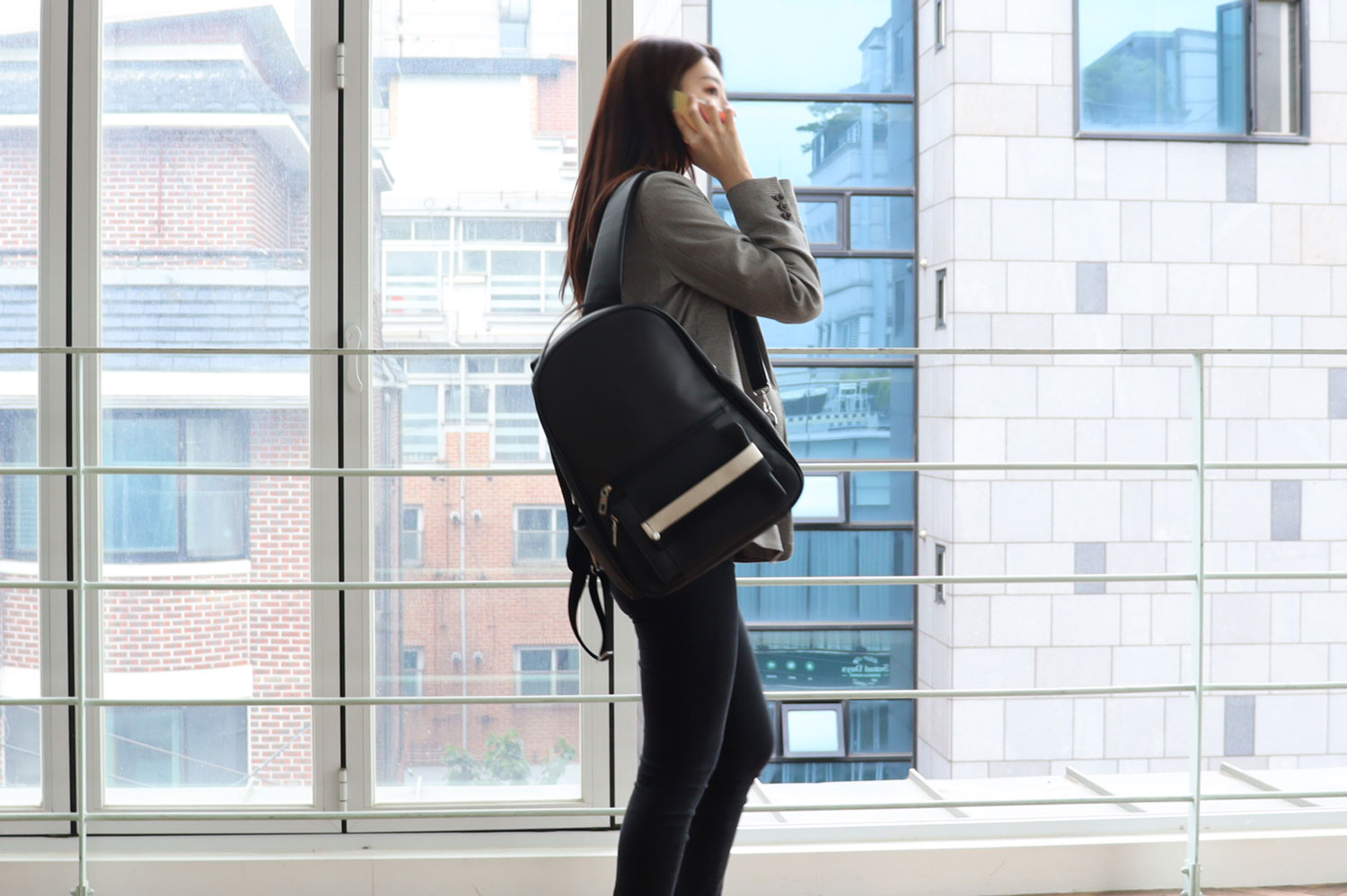 로디나트 케이스 백팩, 20대 30대 40대 데일리 직장인 대학생 16인치 노트북