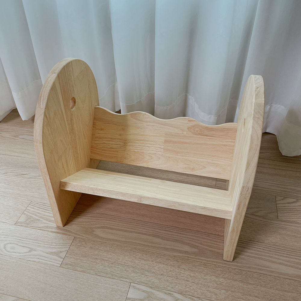 [베이비굿] 유아 책꽂이 원목 아기 책장 책정리함 두돌선물