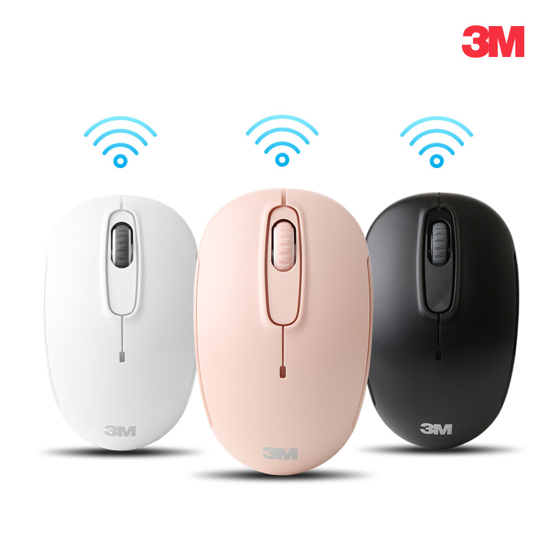 3M 한국쓰리엠 M250 핑크 무소음 무선마우스 - 상세 이미지 4