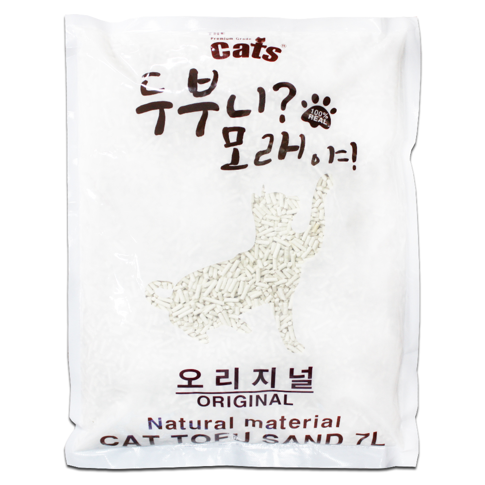 더캣츠 먼지없는 두부니모래야 고양이응고형모래 오리지널향, 7L, 1개 - 메인 이미지