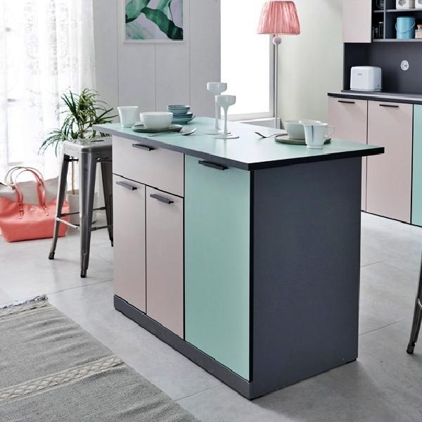 슬라이딩 식탁 간이 홈카페 테이블 좁은 주방식탁 아이랜드 베이킹 작업대 미니아일랜드식탁