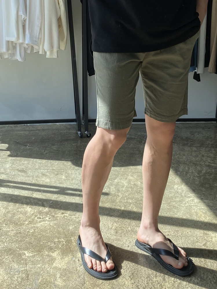 남자린넨반바지 마스판 밴딩 이미지 2