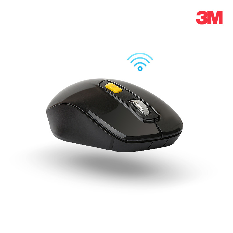3M 한국쓰리엠 M750 블랙 무소음 무선마우스 - 상세 이미지 2