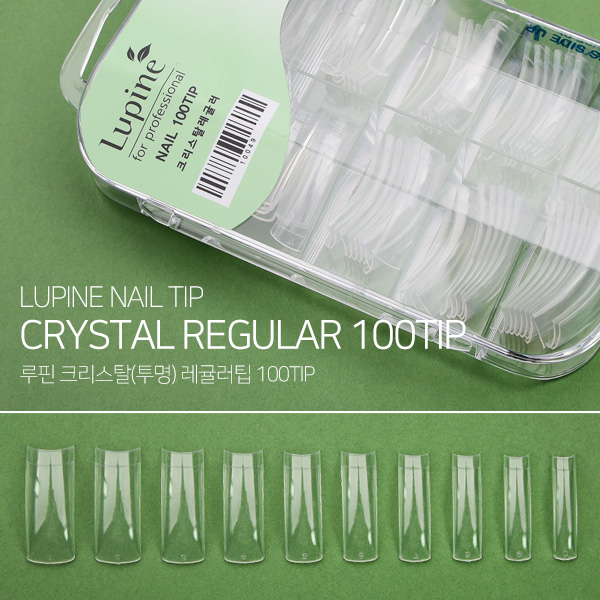 루핀 레귤러팁 투명 100팁 (웰(턱)) - 상품 이미지