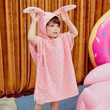 유아비치가운 아기 샤워 목욕 가운 샤워타올 키즈 후드 판초 기린