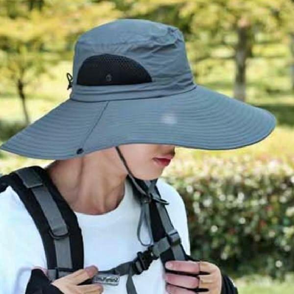 큰챙 낚시용모자 야외용 모자 와이드 낚시 햇빛 가리개 갯벌 - 상품 이미지