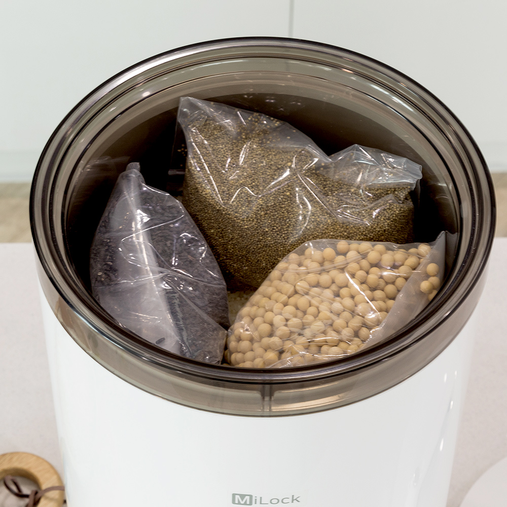 미락 진공쌀통 집들이 신혼선물 쌀보관통 쌀항아리 쌀독 잡곡통 24L 대표 이미지