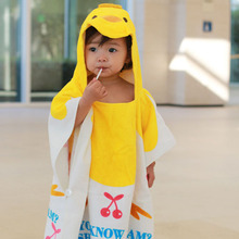 유아비치가운 아기 샤워 목욕 가운 샤워타올 키즈 후드 판초 기린