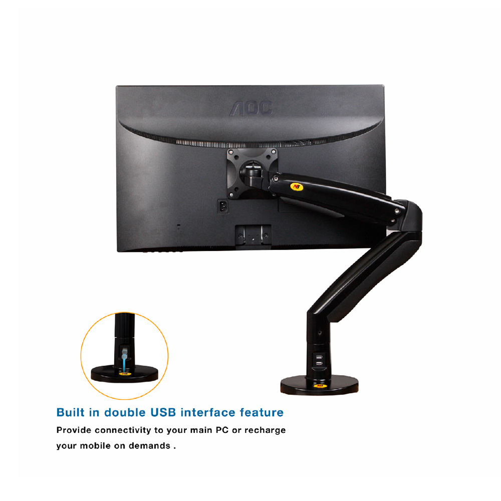 모니터 브라켓거치대 VM- F100A 모니터암 22-35인치 3-9kg - 상세 이미지 2