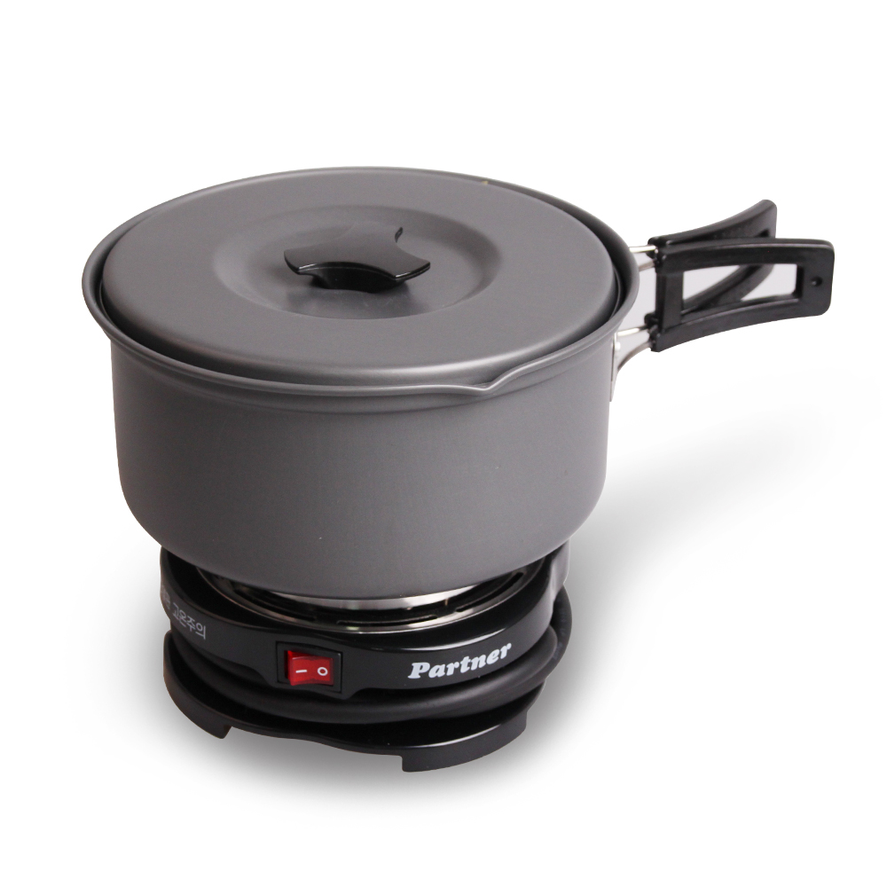 [N도착]여행용 전기쿠커 파트너 핫플레이트 라면포트 전기코펠