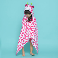 유아비치가운 아기 샤워 목욕 가운 샤워타올 키즈 후드 판초 기린