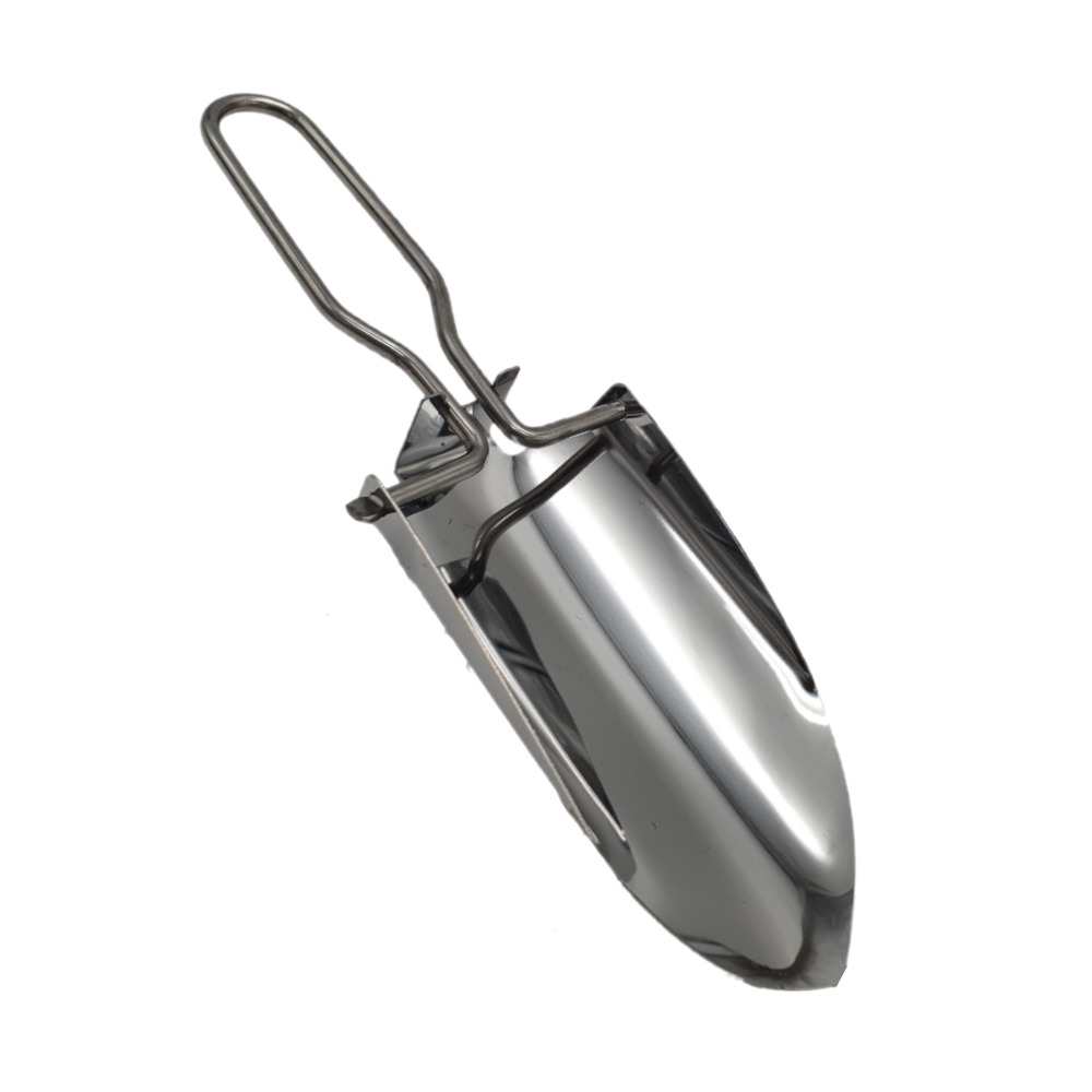 우주캠핑 접이식 펠렛삽 스테인레스 우드스토브용 펠릿삽