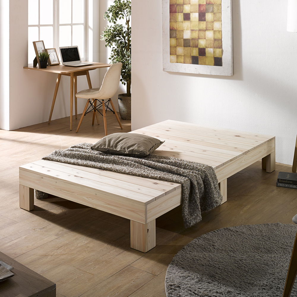 이노센트 엘리 무헤드 히노끼 편백 침대 SS 프레임 i100792