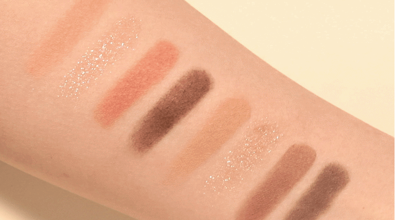 MQNY Eye Palette Coral Petal Pink Coral+Brush
