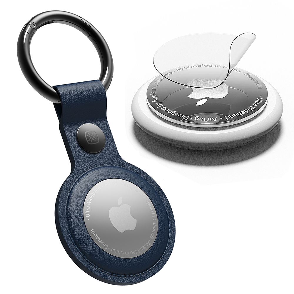 빅쏘 셀리누엘 에어태그 케이스 보호필름 가죽 키링 - 상세 이미지 2