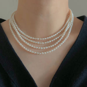 14K 18K 블로랑 천연 담수진주 3mm 4mm 밥풀 쌀알 여름 코디 ... 솔직 후기 | 실사용자 리뷰 분석 - 상품 이미지 2