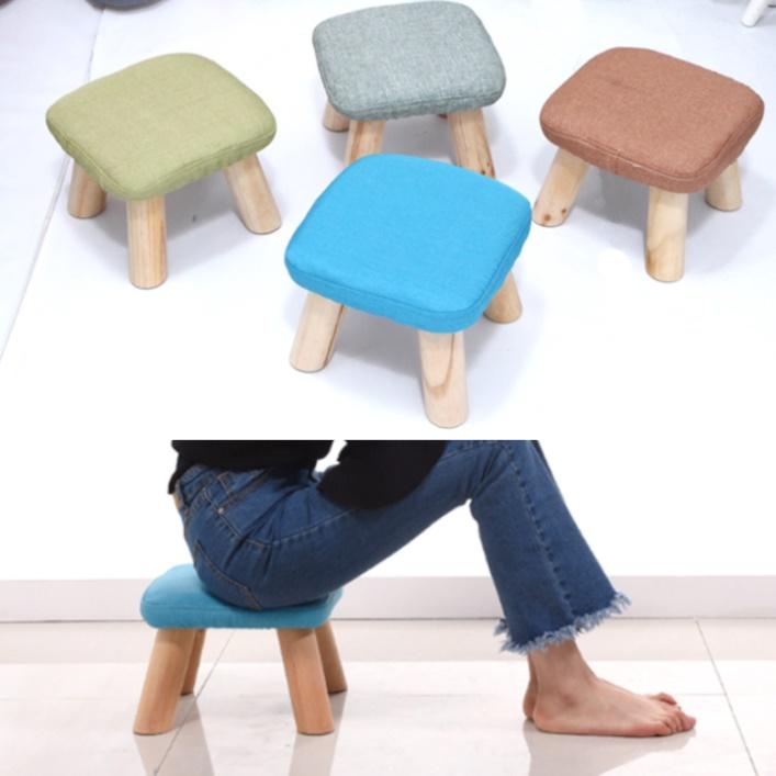 낮은 우드스툴 원목스툴의자 화장대 보조 사각 통나무스툴 네모 스튤 빈티지 미니 풋 스텝