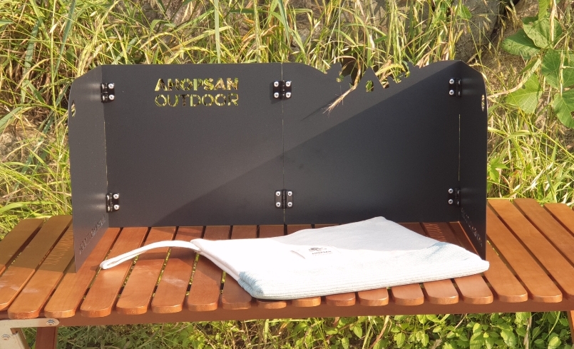 아홉산캠핑 캠핑버너 구이바다바람막이 윈드스크린 M사이즈