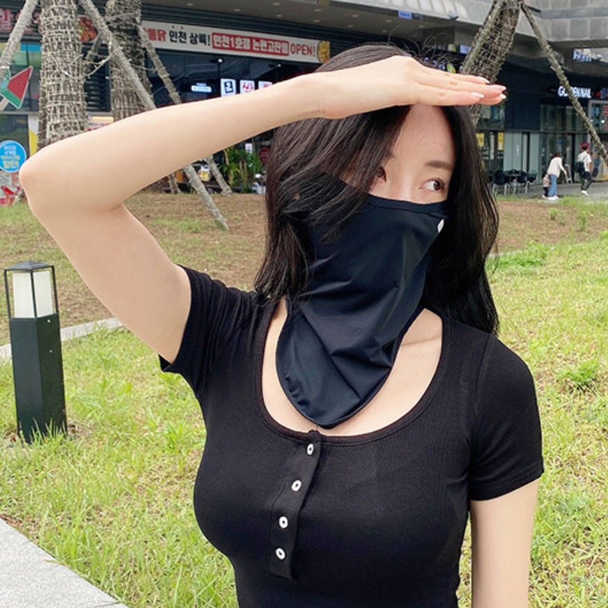 등산용 마스크 앞면마스크 골프용 마스크 자외선 햇볕 차단마스크