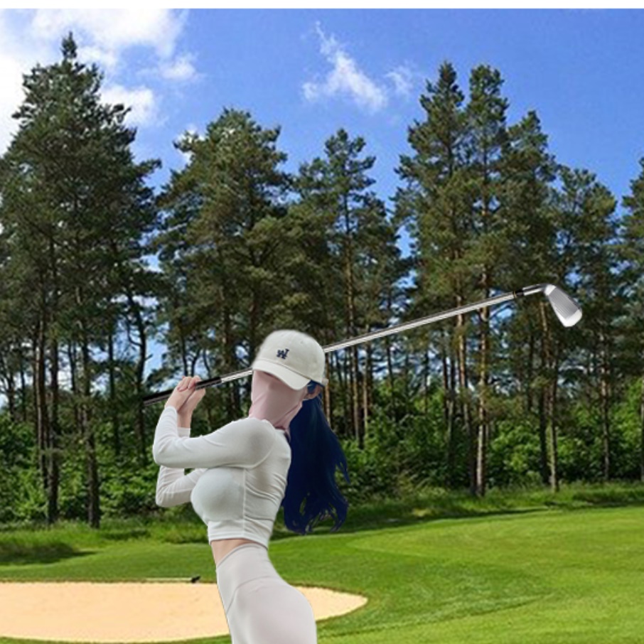 등산용 마스크 앞면마스크 골프용 마스크 자외선 햇볕 차단마스크