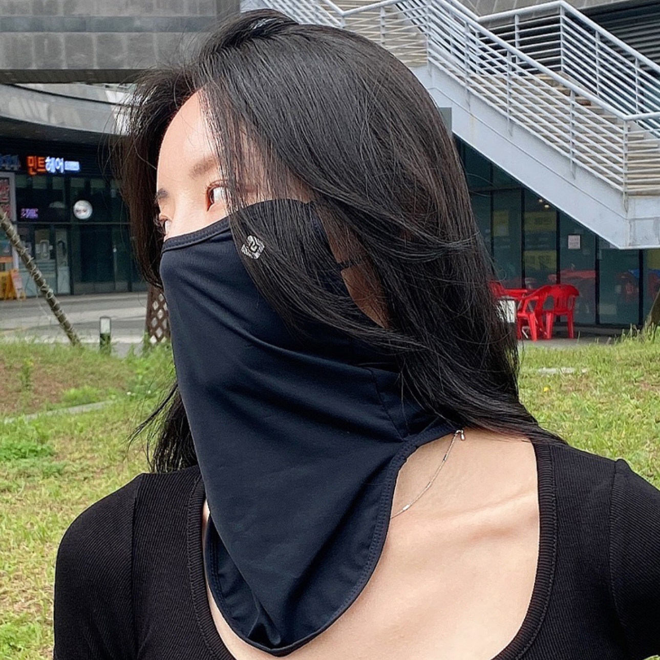 등산용 마스크 앞면마스크 골프용 마스크 자외선 햇볕 차단마스크