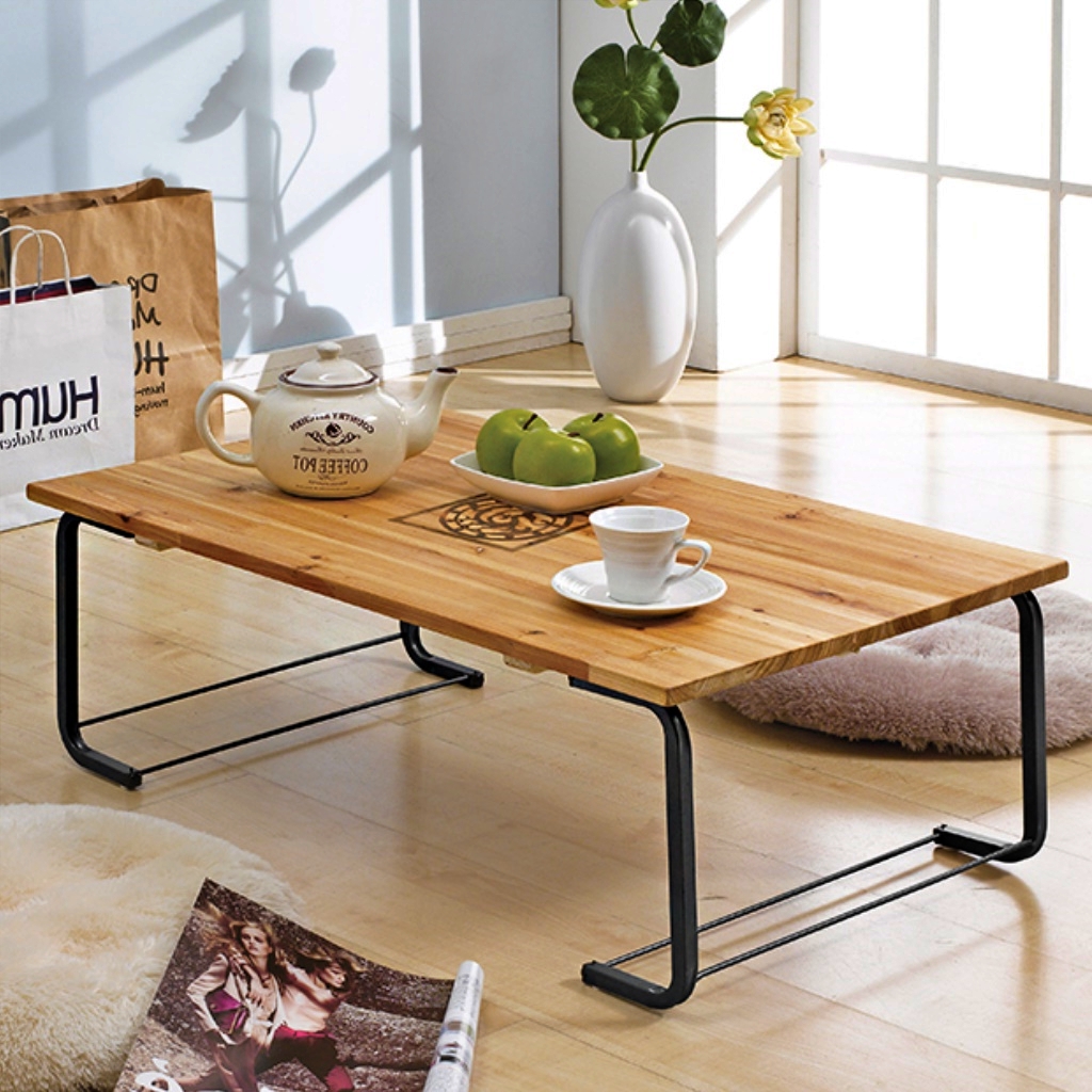 접이식좌식식탁 거실용 탁자 로우 낮은 탁자 빈티지 혼밥테이블 엔틱 원룸테이블 거실원목좌탁