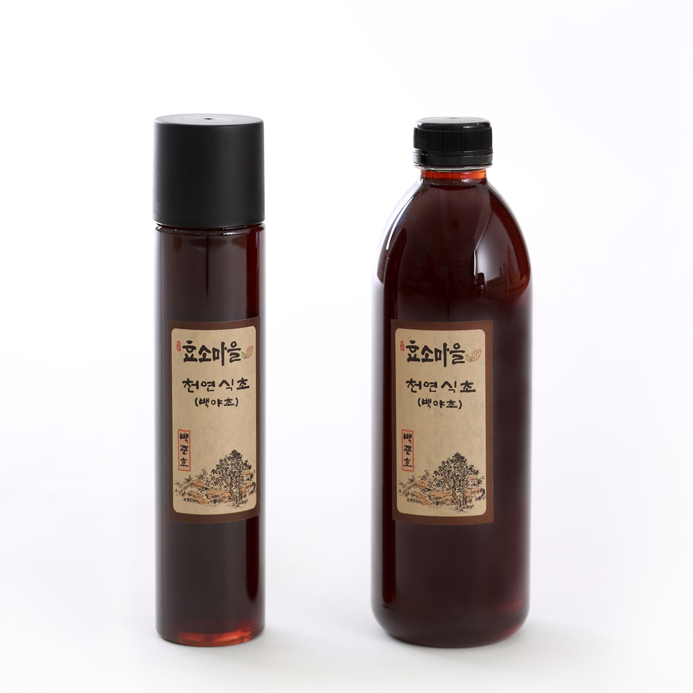 백준호 효소마을 10년숙성 천연 식초 백야초 500ml 1L - 상품 이미지