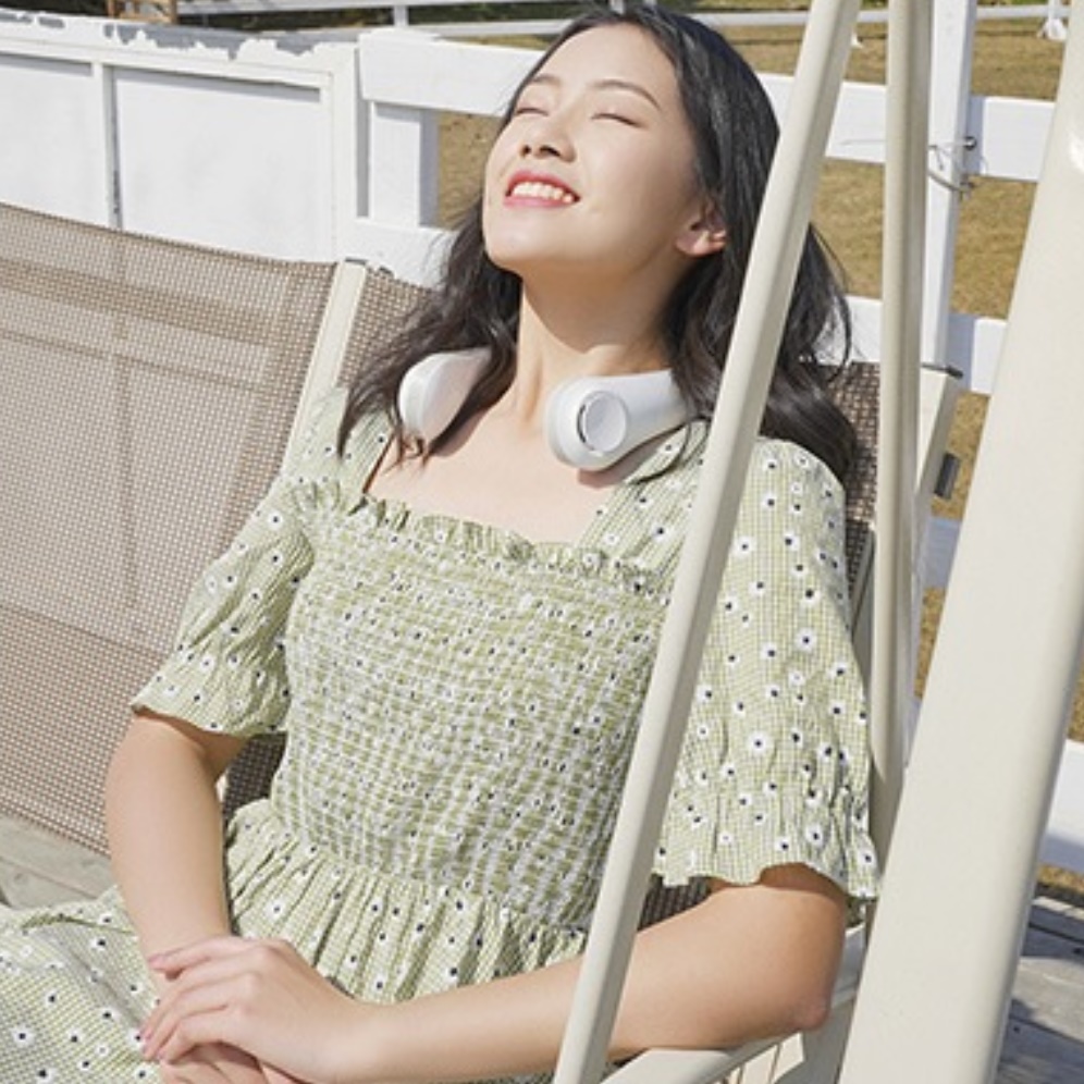 목에거는 선풍기 목걸이형선풍기 넥에어컨 낚시 여행용 선풍기 - 상세 이미지 3
