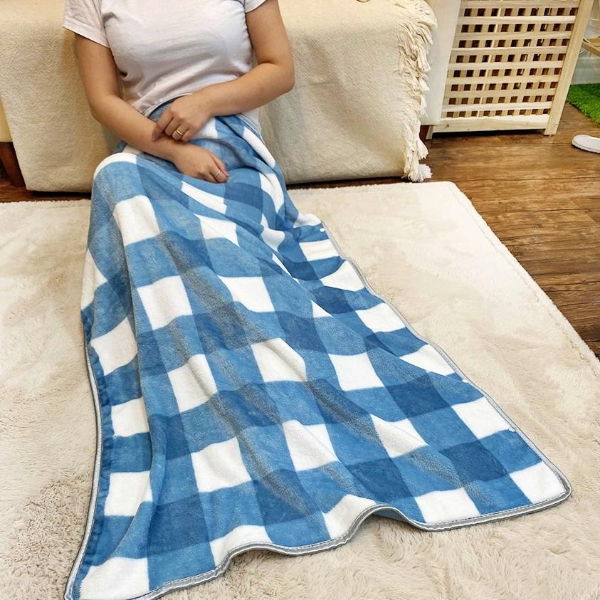 여름용 여름무릎담요 단추 체크무늬 자동차 차량용 담요 이불 학교 학생담요 독서실 썸머
