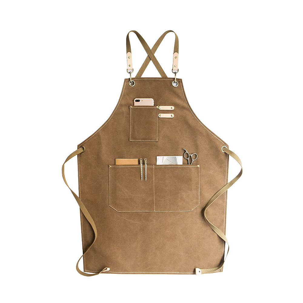 칼딘 카페 바리스타 앞치마 스탠다드 심플 캔버스 앞치마