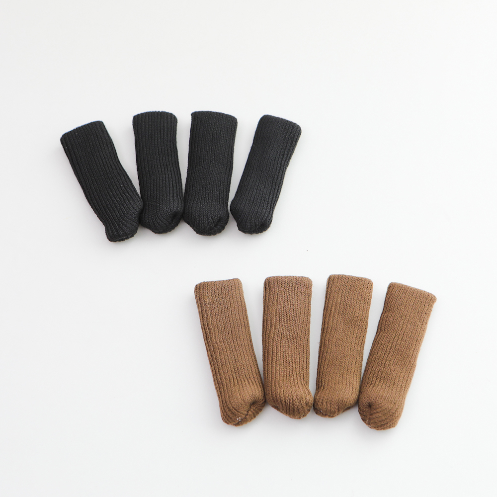 두툼한 니트 소음방지 발 양말 커버 - 베이직 의자 양말 (2 colors)