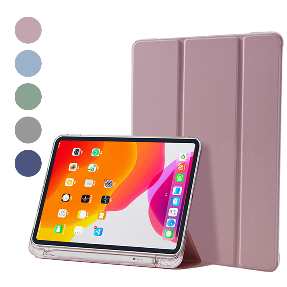 모란카노 아이패드 에어 4세대 10.9 애플펜슬 수납 반투명 케이스 라벤더 - 상세 이미지 4